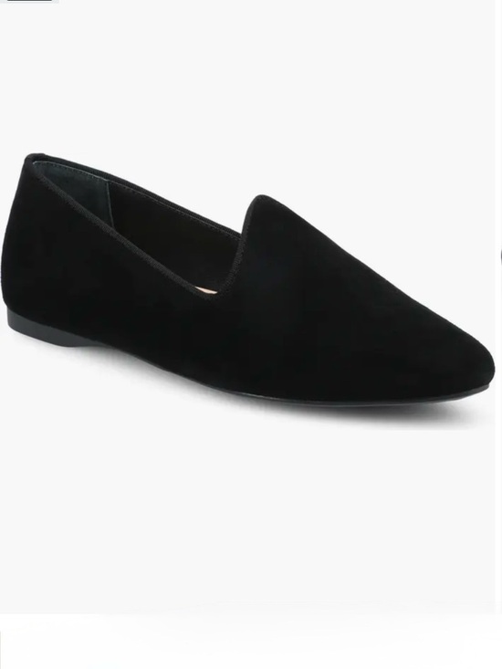 Birdies Shoes - BIRDIES The Heron Black Velvet Flat Loafers